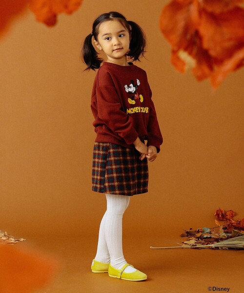 B:MING by BEAMS(ビーミングバイビームス)の「B:MING by BEAMS / チェック柄 ラップ キュロット パンツ(100~140cm)(その他パンツ・キッズ・ベージュ/ワインレッド・120/140/110/130/100)」の21枚目の写真