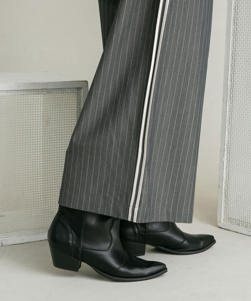 KBF（ケイビーエフ）の「ウエスタンブーツ（ブーツ・レディース・アイボリー/ブラック・36/37/38）」の8枚目の写真