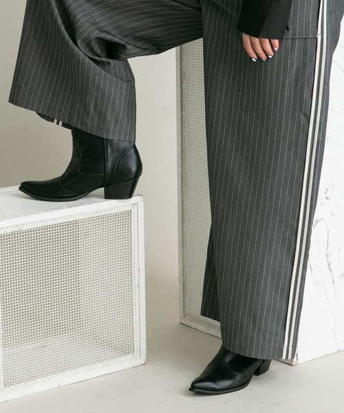 KBF（ケイビーエフ）の「ウエスタンブーツ（ブーツ・レディース・アイボリー/ブラック・36/37/38）」の13枚目の写真