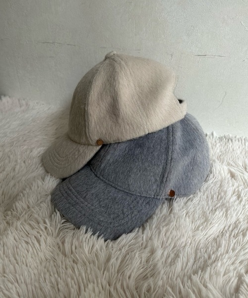 DouDou（ドゥドゥ）の「シャギーキャップ（キャップ・レディース・グレー/アイボリー/ブラック・FREE）」の7枚目の写真