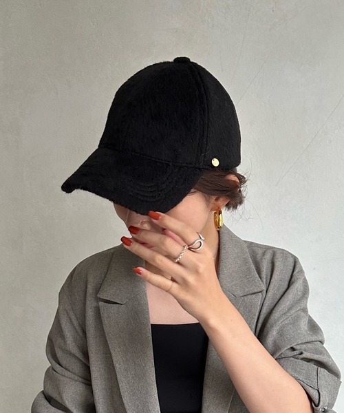 DouDou（ドゥドゥ）の「シャギーキャップ（キャップ・レディース・グレー/アイボリー/ブラック・FREE）」の11枚目の写真