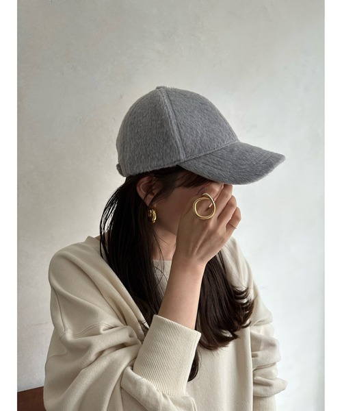 DouDou（ドゥドゥ）の「シャギーキャップ（キャップ・レディース・グレー/アイボリー/ブラック・FREE）」の9枚目の写真