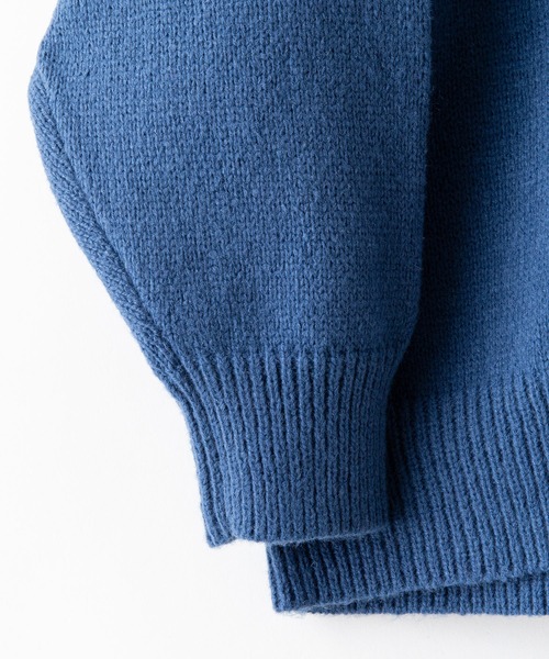 Red Cap Girl(レッドキャプガール)の「【UNIIT/ユニット】【RED CAP GIRL/レッドキャップガール】UNIIT × RED CAP GIRL バックイラスト ジャガードニット Vネック カーディガン ビッグシルエット(カーディガン/ボレロ・メンズ・ブルー/ブラック/アイボリー・MEDIUM/LARGE)」の9枚目の写真