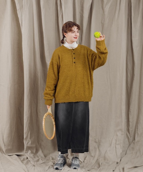 MUHET（ミュエータ）の「タートルネックポケットロンT（Tシャツ/カットソー・レディース・レッド/ブラック/オフホワイト・MEDIUM/X-LARGE）」の14枚目の写真