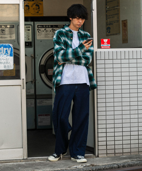 SENSE OF PLACE by URBAN RESEARCH（センスオブプレイスバイアーバンリサーチ）の「オンブレチェックルーズシャツ（シャツ/ブラウス・メンズ・その他1/その他2/その他3・MEDIUM/LARGE）」の14枚目の写真