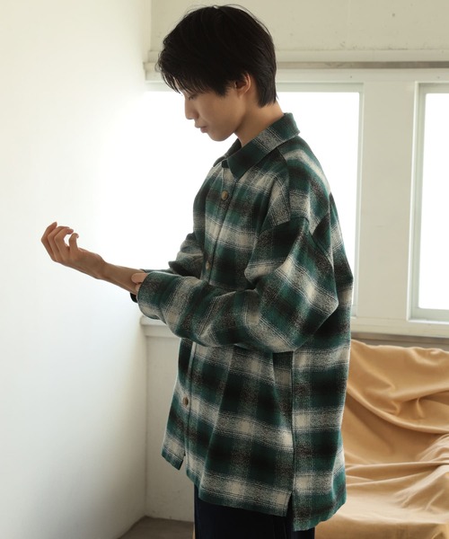SENSE OF PLACE by URBAN RESEARCH（センスオブプレイスバイアーバンリサーチ）の「オンブレチェックルーズシャツ（シャツ/ブラウス・メンズ・その他1/その他2/その他3・MEDIUM/LARGE）」の19枚目の写真