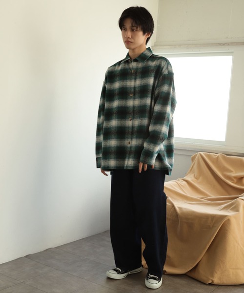 SENSE OF PLACE by URBAN RESEARCH（センスオブプレイスバイアーバンリサーチ）の「オンブレチェックルーズシャツ（シャツ/ブラウス・メンズ・その他1/その他2/その他3・MEDIUM/LARGE）」の21枚目の写真