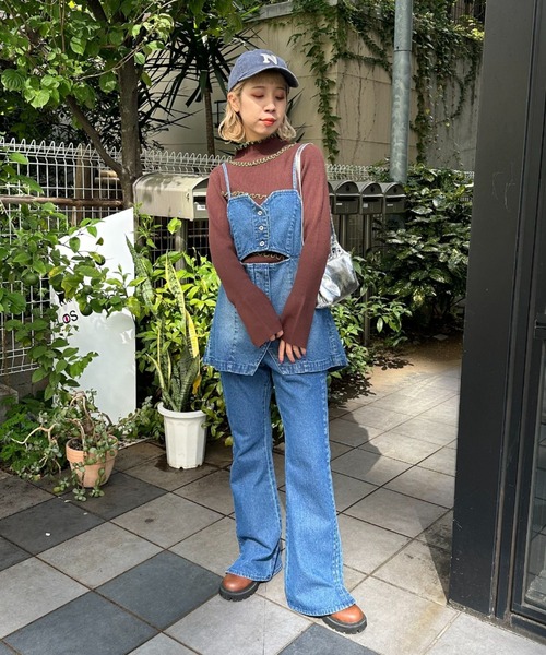 CIAOPANIC（チャオパニック）の「【非表示】アンチピリングハイネックメロウリブニット（ニット/セーター・レディース・ブラウン/ブラック/オフホワイト/ネイビー・FREE）」の21枚目の写真