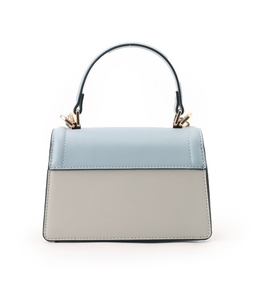 couture brooch（クチュールブローチ）の「◆配色ミニショルダーバッグ（ショルダーバッグ・レディース・キャメル/アイボリー/サックスブルー・00）」の8枚目の写真