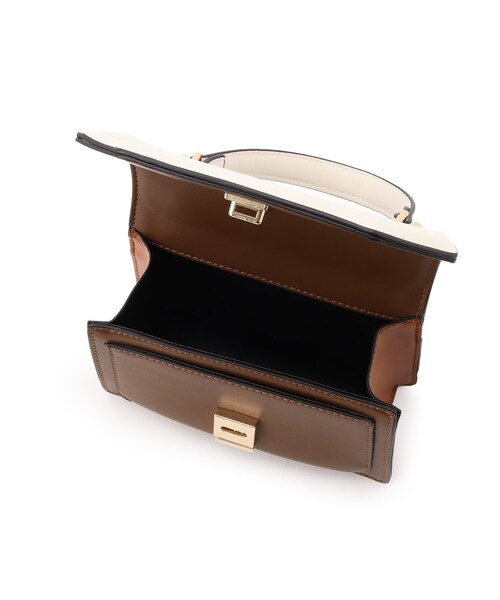 couture brooch（クチュールブローチ）の「◆配色ミニショルダーバッグ（ショルダーバッグ・レディース・キャメル/アイボリー/サックスブルー・00）」の11枚目の写真