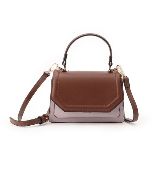 couture brooch（クチュールブローチ）の「◆配色ミニショルダーバッグ（ショルダーバッグ・レディース・キャメル/アイボリー/サックスブルー・00）」の20枚目の写真