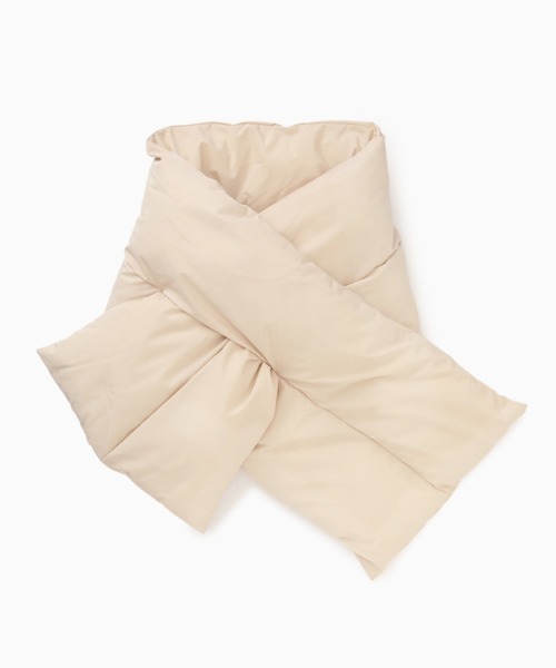 ROSE BUD（ローズバッド）の「中綿パフマフラー（マフラー・レディース・ホワイト/ブラック・FREE）」の4枚目の写真