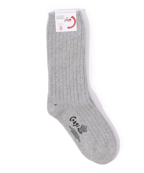 CORGI(コーギ)の「corgi Wool socks(ソックス/靴下・レディース・ホワイト/ネイビー/レッド/カーキ/グレー系その他/ライトベージュ・FREE)」の3枚目の写真