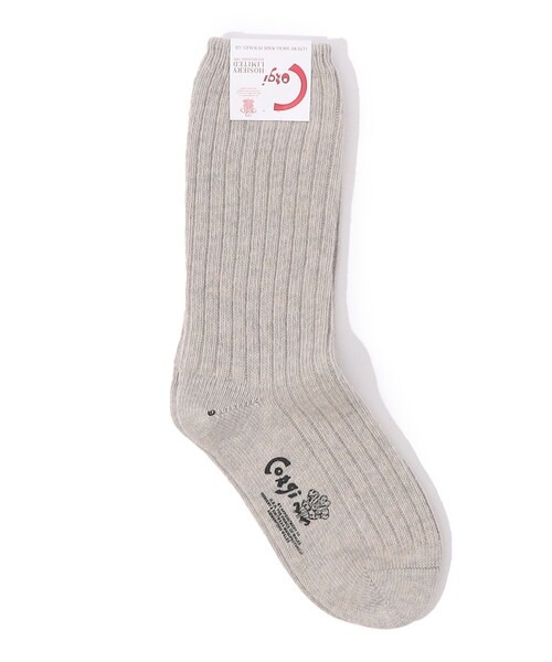 CORGI(コーギ)の「corgi Wool socks(ソックス/靴下・レディース・ホワイト/ネイビー/レッド/カーキ/グレー系その他/ライトベージュ・FREE)」の4枚目の写真