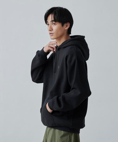 coen（コーエン）の「ワンポイントベア刺繍裏起毛パーカー（パーカー・メンズ・ホワイト/ブラック/グレー/ダークグリーン・S/M/L/XL）」の19枚目の写真