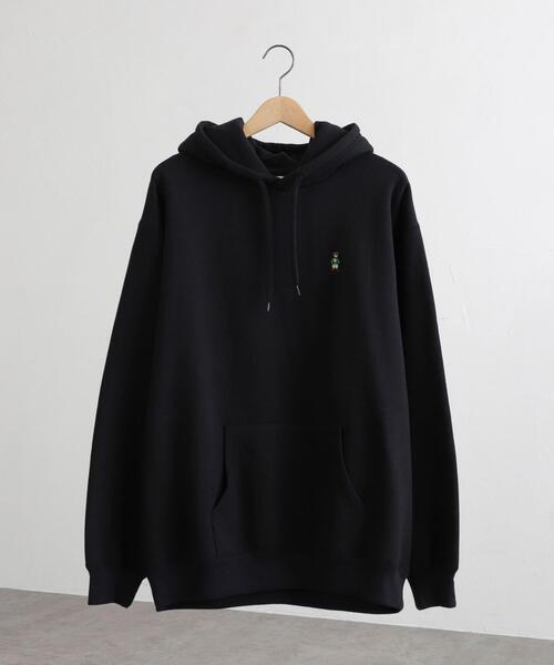 coen（コーエン）の「ワンポイントベア刺繍裏起毛パーカー（パーカー・メンズ・ホワイト/ブラック/グレー/ダークグリーン・S/M/L/XL）」の20枚目の写真