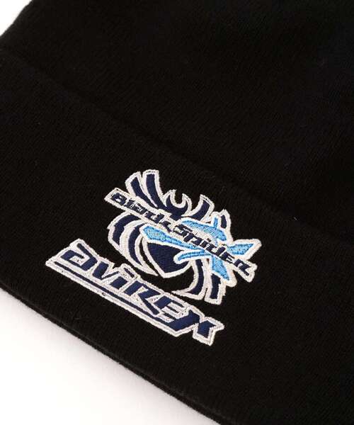AVIREX(アヴィレックス)の「《AVIREX × XLARGE》KNITCAP BLACK SPIDER / ニットキャップ スパイダー(ニットキャップ/ビーニー・メンズ・ホワイト/ブラック・F)」の9枚目の写真