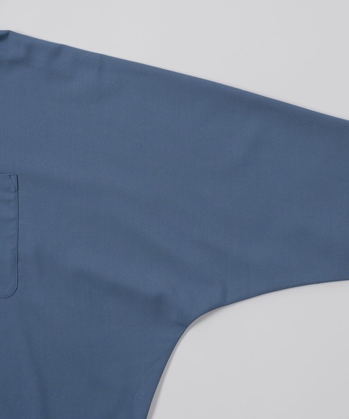 DOOPZ(ドープス)の「Dolman Shirt Hoodie - ドルマンシャツフーディー(パーカー・メンズ・ベージュ/ブルー・MEDIUM/SMALL/LARGE)」の14枚目の写真