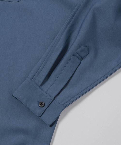 DOOPZ(ドープス)の「Dolman Shirt Hoodie - ドルマンシャツフーディー(パーカー・メンズ・ベージュ/ブルー・MEDIUM/SMALL/LARGE)」の16枚目の写真