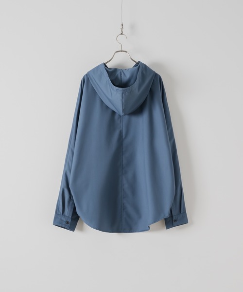 DOOPZ(ドープス)の「Dolman Shirt Hoodie - ドルマンシャツフーディー(パーカー・メンズ・ベージュ/ブルー・MEDIUM/SMALL/LARGE)」の13枚目の写真