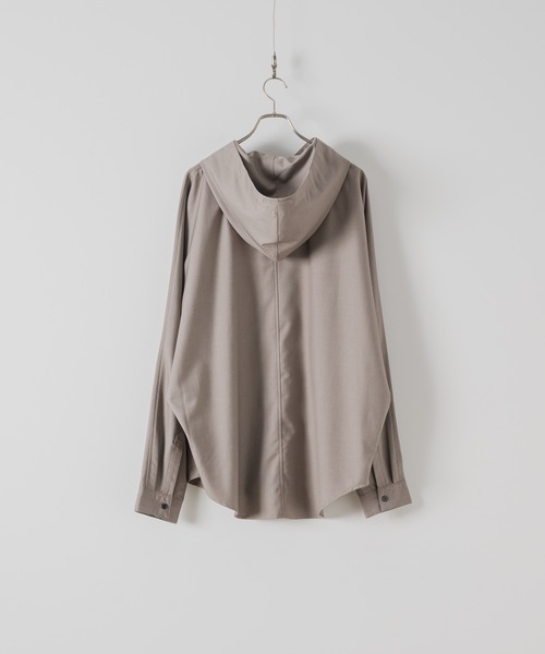 DOOPZ(ドープス)の「Dolman Shirt Hoodie - ドルマンシャツフーディー(パーカー・メンズ・ベージュ/ブルー・MEDIUM/SMALL/LARGE)」の21枚目の写真