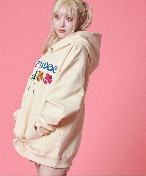 GALFY（ガルフィー）の「GALFY-is DOGパーカー（パーカー・メンズ・ホワイト/ブラック・L/XL）」の7枚目の写真