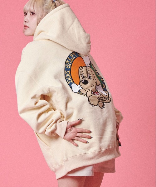 GALFY（ガルフィー）の「GALFY-is DOGパーカー（パーカー・メンズ・ホワイト/ブラック・L/XL）」の8枚目の写真