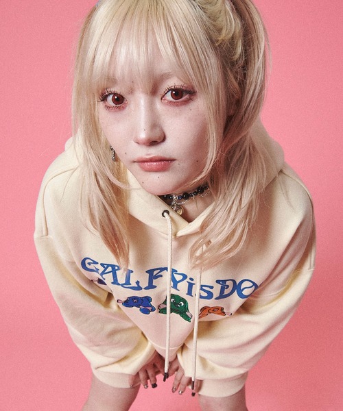 GALFY（ガルフィー）の「GALFY-is DOGパーカー（パーカー・メンズ・ホワイト/ブラック・L/XL）」の4枚目の写真
