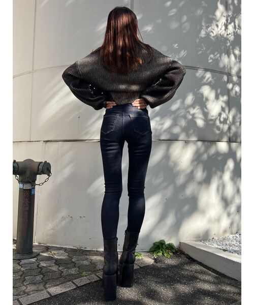 EMODA（エモダ）の「【ELDER】FIX H/W DENIM（デニムパンツ・レディース・ブラック/インディゴブルー・SMALL/X-SMALL/MEDIUM）」の14枚目の写真