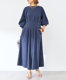 un dix cors | ウエストタック袖ボリュームワンピース(ワンピース)
