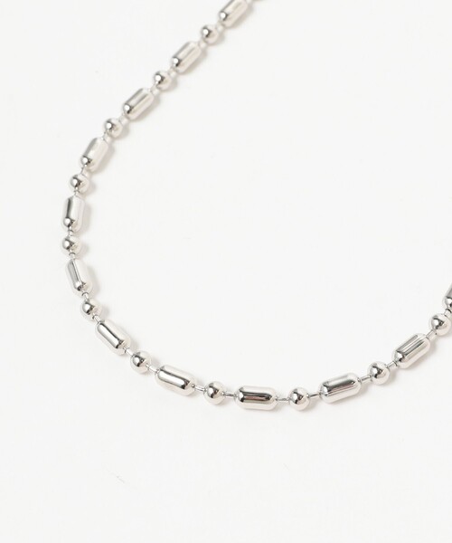 Ray BEAMS(レイビームス)の「Ray BEAMS / ミックス ボールチェーン ネックレス(ネックレス・レディース・シルバー・ONE SIZE)」の2枚目の写真
