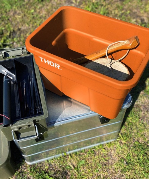 HIGHTIDE（ハイタイド）の「THOR LARGE TOTES DC ソー ラージトート ディーシー 22L 収納ボックス 蓋付き コンテナー（収納グッズ・メンズ・オレンジ/ベージュ/ライトグレー/ブラック/オリーブ・FREE）」の9枚目の写真