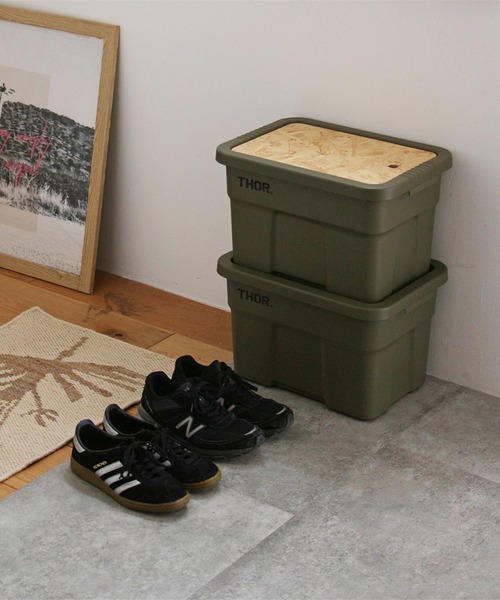 HIGHTIDE（ハイタイド）の「THOR LARGE TOTES DC ソー ラージトート ディーシー 22L 収納ボックス 蓋付き コンテナー（収納グッズ・メンズ・オレンジ/ベージュ/ライトグレー/ブラック/オリーブ・FREE）」の19枚目の写真