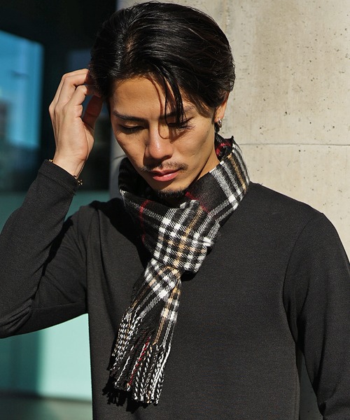 JOKER(ジョーカー)の「【Healthknit】日本製プロダクトマフラー メンズ(マフラー・メンズ・グレー/ブラウン系4/グレー系1/グリーン系2/ワイン/ホワイト系1/ホワイト/オレンジ系6/ネイビー系6/ベージュ/ピンク/ブラック系6/ブラック系3/オレンジ/ブルー系1/ホワイト系3/ブラック/ブラック系5/グレー系4/レッド系2/ブラック系1・FREE)」の5枚目の写真