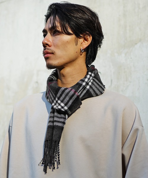 JOKER(ジョーカー)の「【Healthknit】日本製プロダクトマフラー メンズ(マフラー・メンズ・グレー/ブラウン系4/グレー系1/グリーン系2/ワイン/ホワイト系1/ホワイト/オレンジ系6/ネイビー系6/ベージュ/ピンク/ブラック系6/ブラック系3/オレンジ/ブルー系1/ホワイト系3/ブラック/ブラック系5/グレー系4/レッド系2/ブラック系1・FREE)」の10枚目の写真