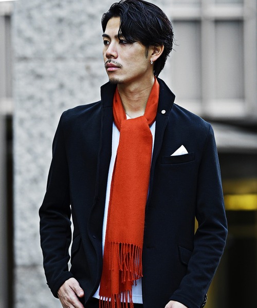 JOKER(ジョーカー)の「【Healthknit】日本製プロダクトマフラー メンズ(マフラー・メンズ・グレー/ブラウン系4/グレー系1/グリーン系2/ワイン/ホワイト系1/ホワイト/オレンジ系6/ネイビー系6/ベージュ/ピンク/ブラック系6/ブラック系3/オレンジ/ブルー系1/ホワイト系3/ブラック/ブラック系5/グレー系4/レッド系2/ブラック系1・FREE)」の20枚目の写真