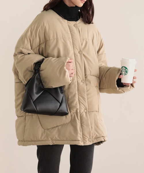 STATE OF MIND マフラー付き２W ダウンジャケット　ベージュ STATE OF MIND マフラー付き2W ダウンジャケット ベージュ - メルカリ