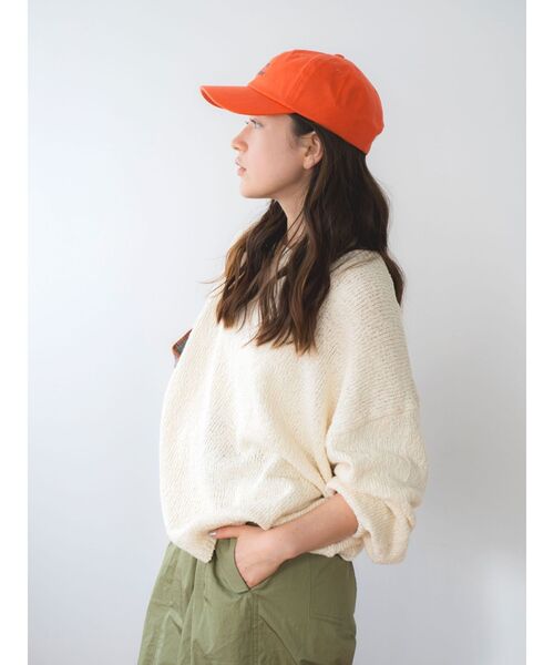 Ungrid(アングリッド)の「スラブルーズニット(ニット/セーター・レディース・アイボリー/オレンジ/その他1・FREE)」の6枚目の写真