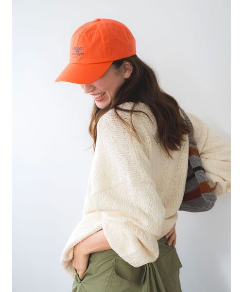 Ungrid(アングリッド)の「スラブルーズニット(ニット/セーター・レディース・アイボリー/オレンジ/その他1・FREE)」の7枚目の写真
