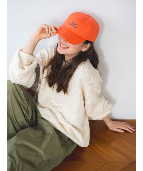 Ungrid(アングリッド)の「スラブルーズニット(ニット/セーター・レディース・アイボリー/オレンジ/その他1・FREE)」の14枚目の写真