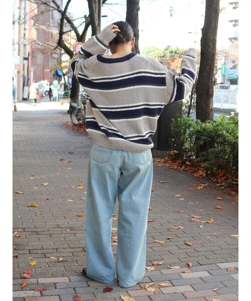 Ungrid(アングリッド)の「スラブルーズニット(ニット/セーター・レディース・アイボリー/オレンジ/その他1・FREE)」の20枚目の写真