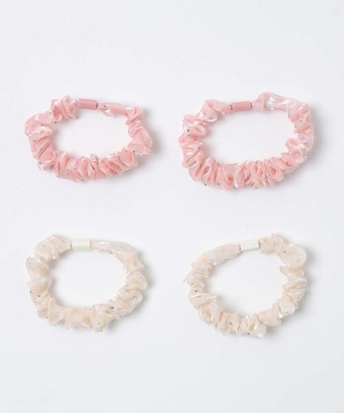 WEGO（ウィゴー）の「WEGO/【4点セット】ストーン付きシュシュ（シュシュ・レディース・その他1/その他2・FREE）」の4枚目の写真