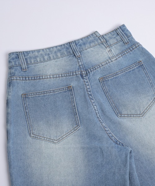 SUGAR BISKET（シュガービスケット）の「ワイドデニムパンツ（デニムパンツ・レディース・ブラック/ブルー・M/L）」の22枚目の写真