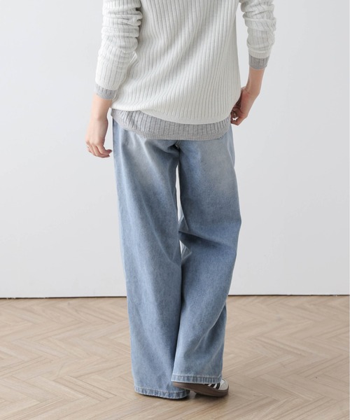 SUGAR BISKET（シュガービスケット）の「ワイドデニムパンツ（デニムパンツ・レディース・ブラック/ブルー・M/L）」の10枚目の写真