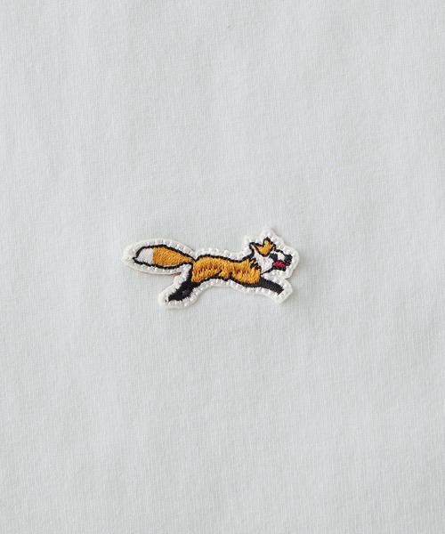 PENNEYS（ぺニーズ）の「PENNEYS/ペニーズ 別注 THE FOX ロゴ ワッペン刺繍ワンポイント ラグラン半袖Tシャツ（Tシャツ/カットソー・レディース・ブラック/ブラック系/ネイビー/チャコール/ワイン/グリーン/ダークブラウン/グリーン系/モカ/アイボリー/ブラック系2/ライトベージュ・L/M）」の15枚目の写真