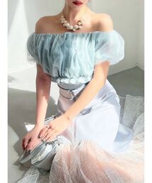 RESEXXY | ボリュームドッキングオフショルニットトップス(シャツ/ブラウス)