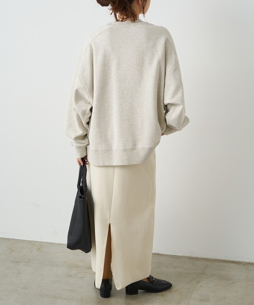 PUAL CE CIN（ピュアルセシン）の「裏毛シンプルスウェットプルオーバー（スウェット・レディース・ベージュ/オートミール/オレンジ/グレー/ブルー・FREE）」の11枚目の写真