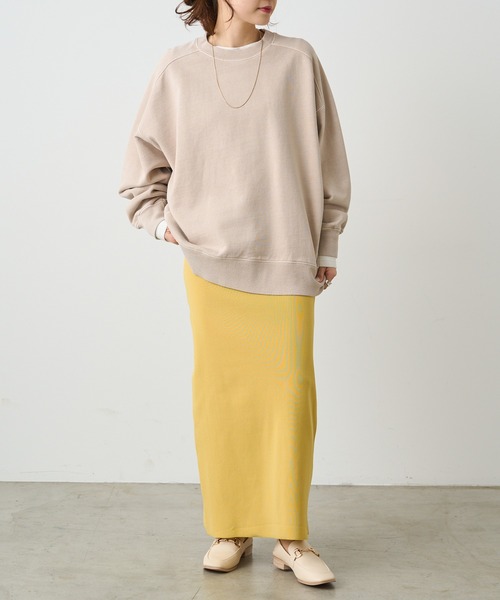 PUAL CE CIN（ピュアルセシン）の「裏毛シンプルスウェットプルオーバー（スウェット・レディース・ベージュ/オートミール/オレンジ/グレー/ブルー・FREE）」の16枚目の写真