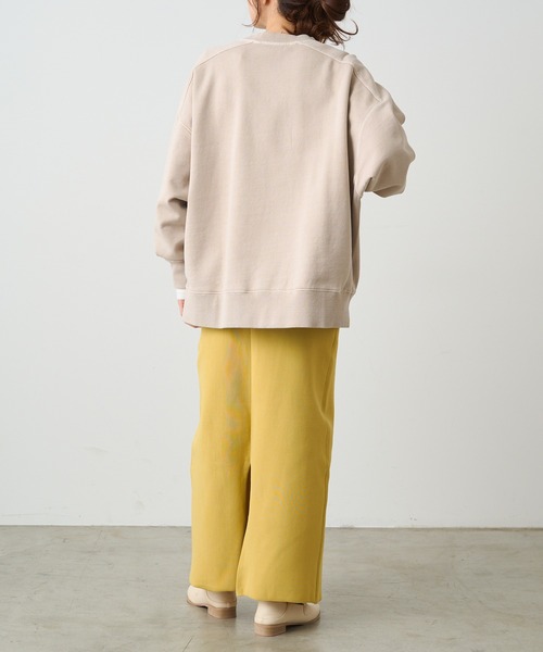 PUAL CE CIN（ピュアルセシン）の「裏毛シンプルスウェットプルオーバー（スウェット・レディース・ベージュ/オートミール/オレンジ/グレー/ブルー・FREE）」の18枚目の写真