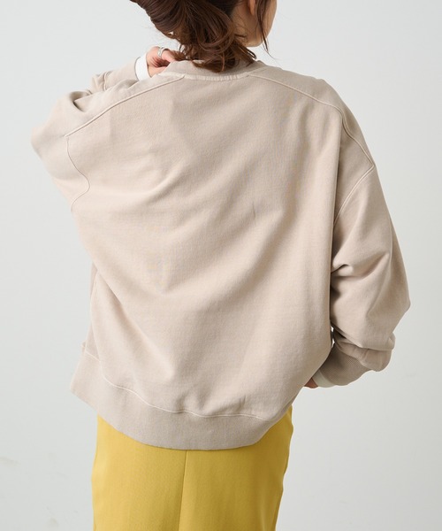 PUAL CE CIN（ピュアルセシン）の「裏毛シンプルスウェットプルオーバー（スウェット・レディース・ベージュ/オートミール/オレンジ/グレー/ブルー・FREE）」の15枚目の写真